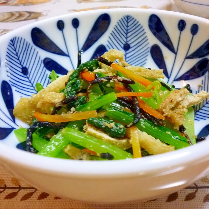 常備菜ひじき 小松菜の胡麻和え レシピ 作り方 By みつやん0211 楽天レシピ 常備菜ひじき 小松菜の胡麻和え レシピ 作り方 By みつやん0211 楽天レシピ